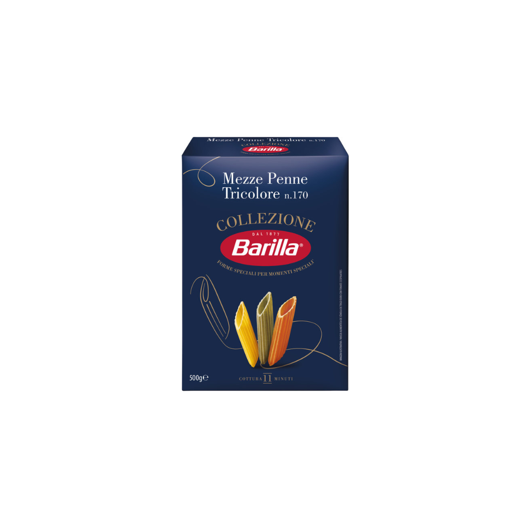 BARILLA MEZZE PENNE n.170 TRICOLORE 14X500GM