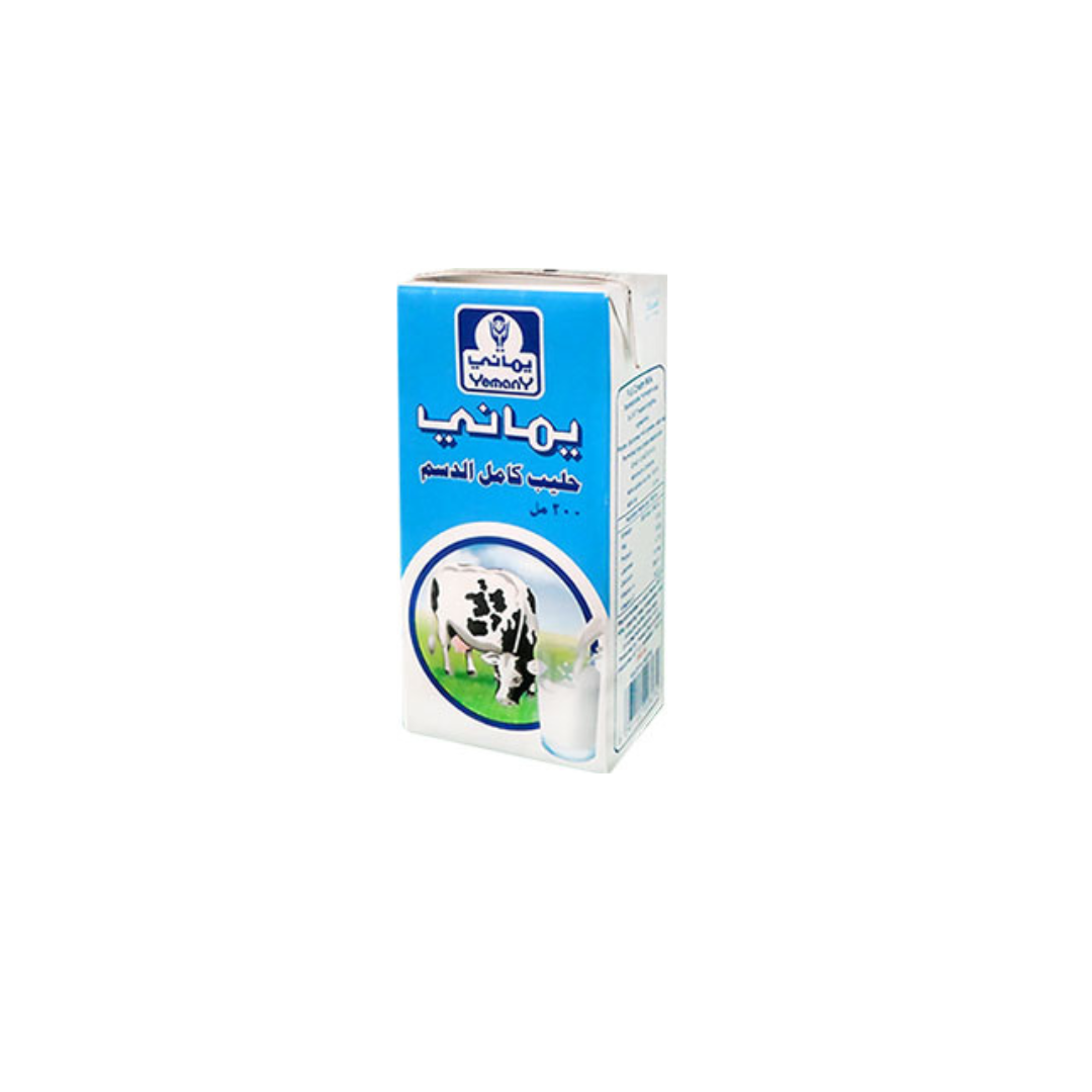 YEMANY FULL CREAM MILK 1X27X250 MLL